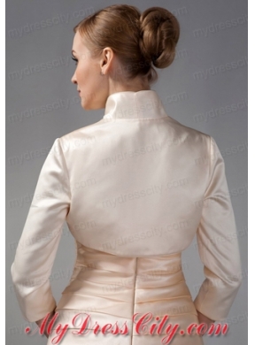 3/4 Sleeves High-neck Satin Popular Jackets