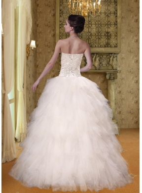 Luxuroous Sweetheart A Line Wedding Dress For 2014