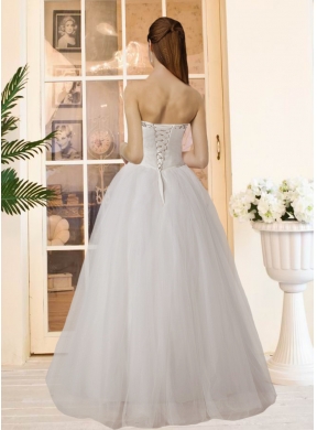 Pretty Sweetheart A Line Wedding Dresses with Beading