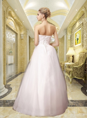 Princess Sweetheart Beading Wedding Dress with Lace Up