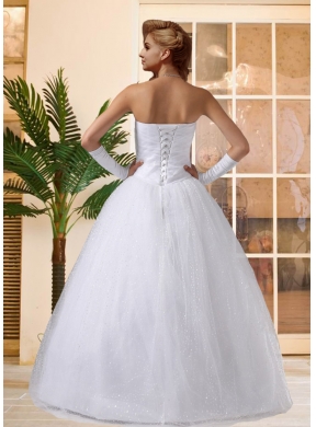 2014 Beautiful Princess Sweetheart Wedding Dresses with Beading