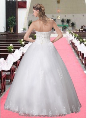 Fashionable Halter Ball Gown Appliques Wedding Dresses with Beading