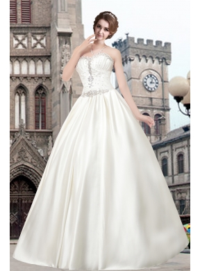 Beautiful Sweetheart Princess Floor Length Wedding Dress for 2014