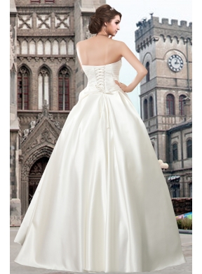 Beautiful Sweetheart Princess Floor Length Wedding Dress for 2014