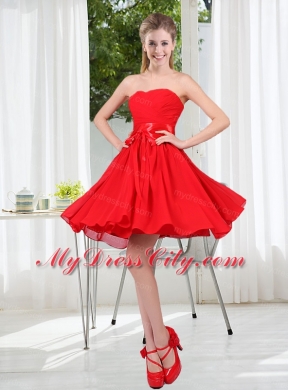 The Brand New Style Bridesmaid Dress Chiffon Ruching with A Line