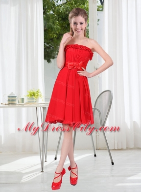 The Brand New Style Bridesmaid Dress Chiffon Ruching with A Line