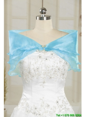 2015 Beautiful Sweetheart Ball Gown Quinceanera Dress in Baby Blue