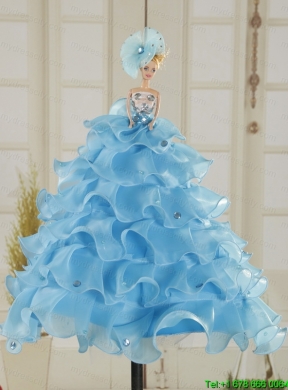 2015 Beautiful Sweetheart Ball Gown Quinceanera Dress in Baby Blue