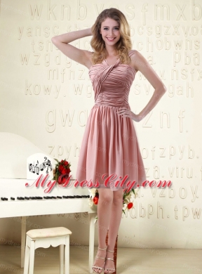 Romantic Sweetheart Empire Chiffon Bridesmaid Dresses with Ruching