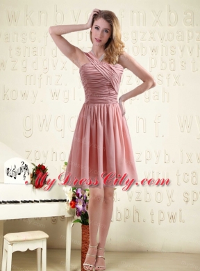 Romantic Sweetheart Empire Chiffon Bridesmaid Dresses with Ruching