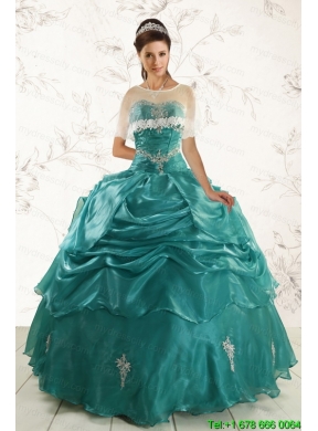 2015 New Style Ball Gown Sweet 16 Dresses with Appliques