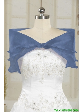 2015 Exclusive Appliques Navy Blue Quinceanera Dresses with Pick Ups