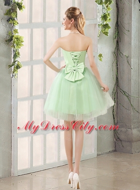 The Most Popular Strapless A Line Bridesmaid Dress with Lace Up