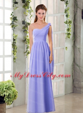 2015 Empire Chiffon Bridesmaid Dresses with Ruching