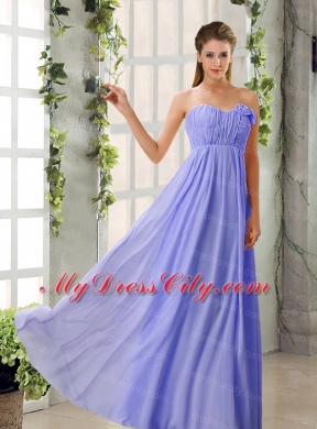 Empire V Neck Ruching Chiffon Bridesmaid Dresses with Cap Sleeves