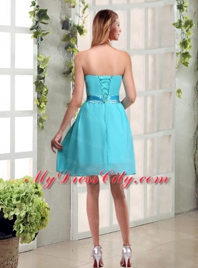 Perfect Ruching and Hand Made Flowers  Bridesmaid Dress with Strapless