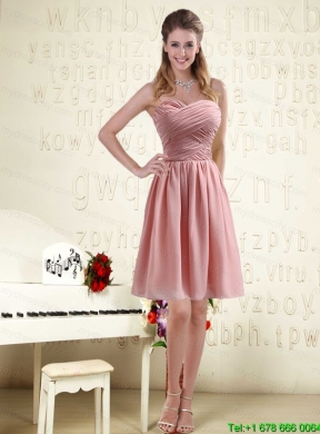 Romantic Sweetheart Empire Chiffon Mothr of The Bride Dresses with Ruching