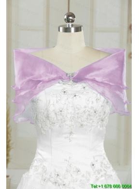 2015 Pretty Appliques and Ruffles Quinceanera Dresses in Lilac