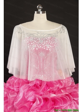 2015 Sweetheart Quinceanera Gown with Beading and Ruffles