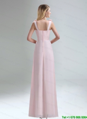 Beautiful Chiffon Mothr of The Bride  Dress in Light Pink for   2015