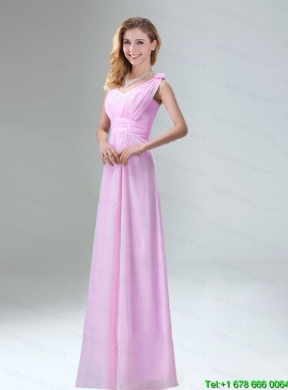 Beautiful Chiffon Mothr of The Bride  Dress in Light Pink for   2015