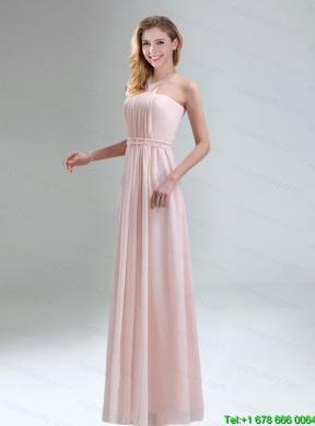 Romantic 2015 High Neck Chiffon Light Pink Mothr of The Bride    Dress