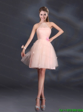 Baby Pink Mini Length 2015 The Most Popular Mothr of The   Bride Dresses