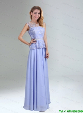 2015 Modest Belt Empire Mothr of The Bride Dress in Lavender