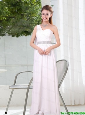 White Ruching Empire Mothr of The Bride Dresses for 2015