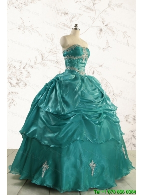 Discount Sweetheart Appliques Quinceanera Dresses for 2015