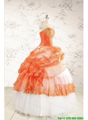 2015 Perfect Strapless Quinceanera Dresses with Beading