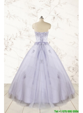 Brand New Lavender Quinceanera Dresses with Appliques and Ruffles