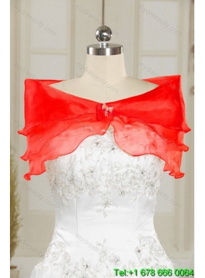 Perfect Red Quince Dresses with Appliques for 2015