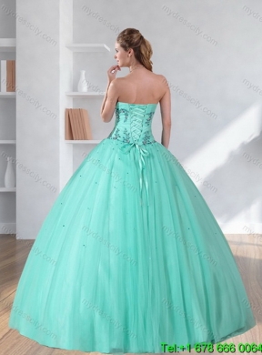 Best Perfect Appliques and Beading Sweetheart 2015 Dress for Quince