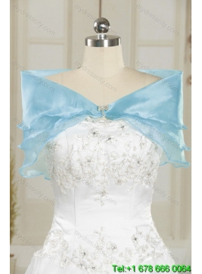 Luxurious Sweetheart Beading Aqua Blue Best Quinceanera Dresses in Taffeta for 2015