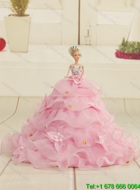 Sturning Hot Pink Best Quince Dresses with Beading and Ruffles for 2015