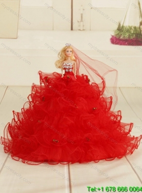 Beaded Strapless Ball Gown 2015 Classic Quinceanera Dress in Red and Black