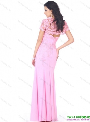 Cute Beading Sweetheart Ruching Prom Dresses in Baby Pin