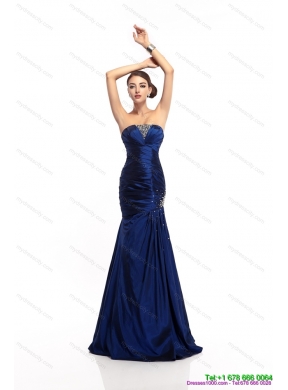 2015 The Super Hot Strapless Mermaid Prom Dress with Beading