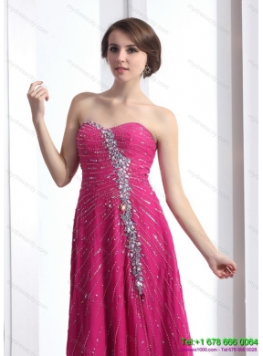 2015 Designer Sweetheart Floor Length Prom Dress with Beading