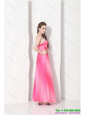 Designer 2015 Spaghetti Straps Prom Dress in Multi Color