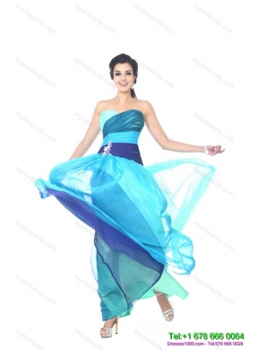 Designer Multi Color Sweetheart Prom Dresses with Ruffles and Beading