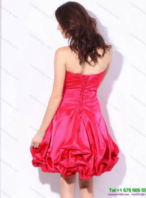 Sweetheart Designer Prom Dresses with Pick Ups and Beading