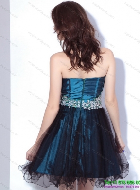 Designer Multi Color Sweetheart Sequined and Ruffled Prom Dresses for 2015