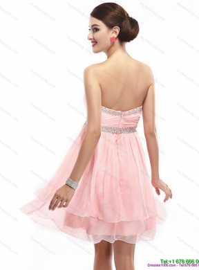 Designer Sweetheart 2015 Prom Dress with Beading and Ruching