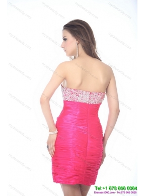 Designer Sweetheart Beading and Ruching Prom Dress for 2015