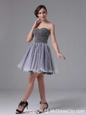 Customize Sweetheart Short Homecoming Dress With Beading and Tulle