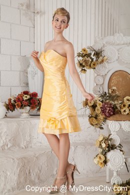 Yellow Ruched Homecoming Dress Long Sleeves Jacket Matching