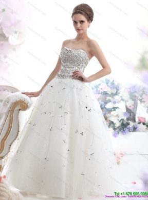 Perfect Maternity 2015 Wedding Dresses with Rhinestones