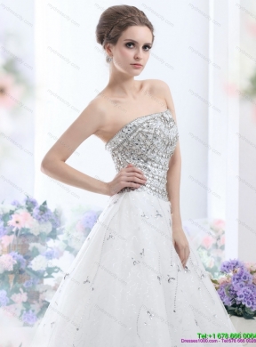 Perfect Maternity 2015 Wedding Dresses with Rhinestones